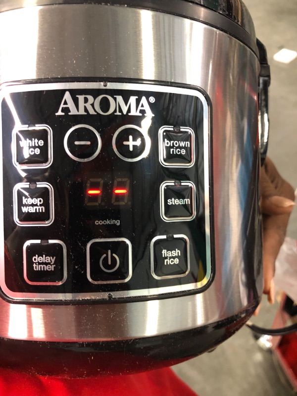 Photo 6 of Aroma Housewares ARC-914SBD Digital Cool-Touch Rice Grain Cooker and Food Steamer, Stainless, Silver, 4-Cup (Uncooked) / 8-Cup (Cooked) Basic