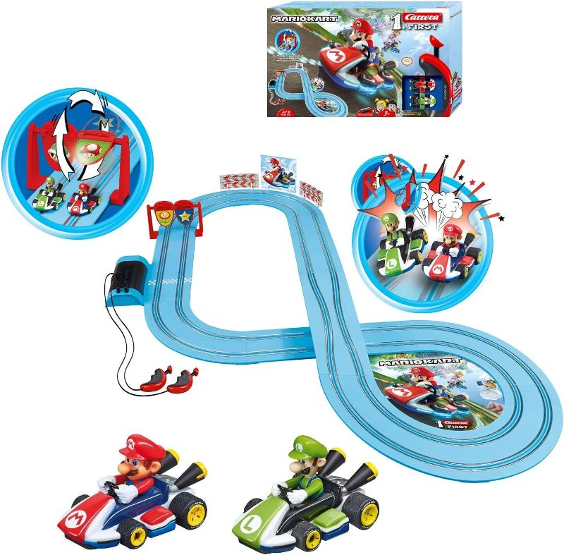 Photo 1 of Carrera First Nintendo Mario Kart Slot Car Race Track

**NOT IN ORIGINAL PACKAGING**