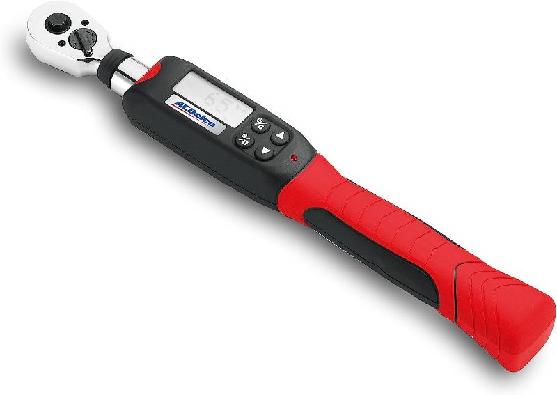 Photo 1 of ACDelco ARM601-3 3/8” (3.7 to 37 ft-lbs.) Digital Torque Wrench with Buzzer and LED Flash Notification – ISO 6789 Standards with Certificate of Calibration