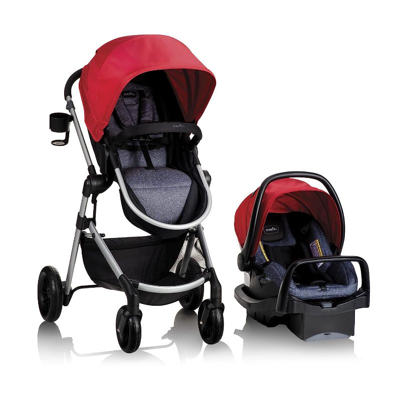 Photo 1 of Evenflo Pivot Modular Travel System with SafeMax Car Seat Modular Travel System Salsa Red


**FACTORY PACKAGED**OPENED FOR PICTURES