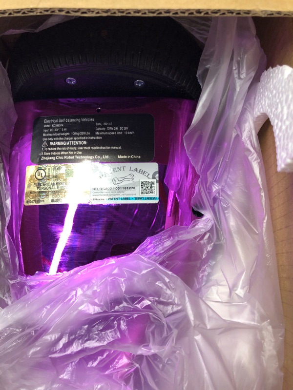 Photo 1 of Hoverboard for Kids Ages 6-12 by Rawrr Lite, Self-Balancing hover board with Infinity LED Light and Build-in Speaker, Black Tires, Great Gift for Kids

**TESTED IN WAREHOUSE*8