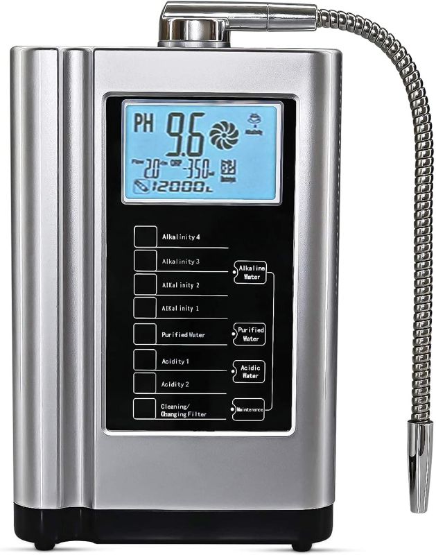 Photo 1 of AquaGreen Alkaline Water Ionizer Machine AG7.0, Home Filtration System Produces pH 3.5-10.5 Water, 7 Water Settings, Up to -570mV ORP, 8000L Per Filter, Silver

**CANNOT TEST IN WAREHOUSE**