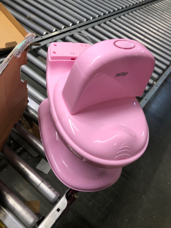 Photo 2 of Nuby My Real Potty Training Toilet with Life-Like Flush Button & Sound for Toddlers & Kids, Pink