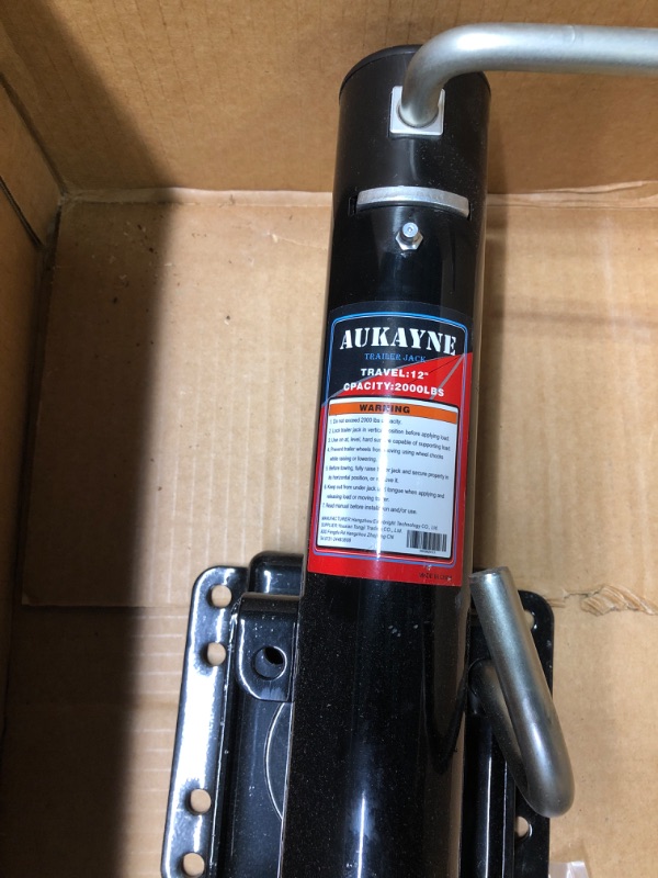 Photo 3 of Aukayne Trailer Jack with Wheel- 2000 LBs, Heavy Duty Longer Lifespan Boat Trailer Jack, 12" Lift Galvanized