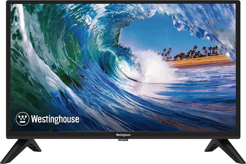 Photo 1 of Westinghouse 24" HD Small TV, Slim, Compact 720p LED Flat Screen TV with Built-in HDMI, USB, VGA, and V-Chip, High Definition 24 Inch TV and Monitor for Home or Office, 2022 Model