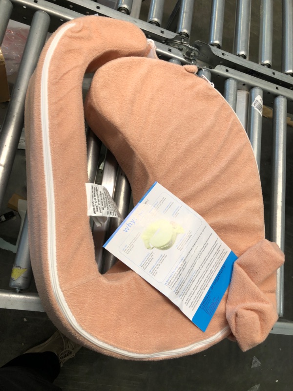 Photo 1 of My Brest Friend Deluxe Nursing Pillow for Breastfeeding & Bottle Feeding, Enhanced Posture Support, Double Straps & Removable Extra Soft Slipcover, Soft Rose Deluxe Soft Rose