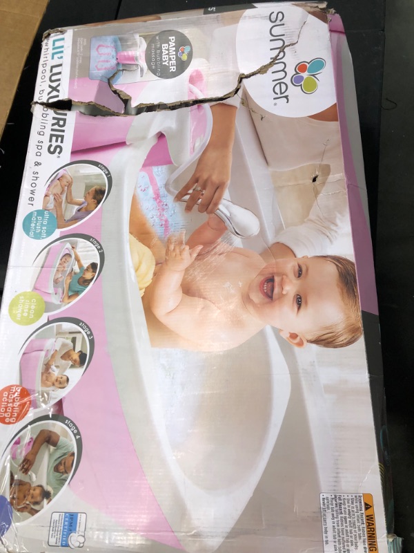 Photo 1 of Summer Infant Lil Luxuries Whirlpool Bubbling Spa & Shower Pink
