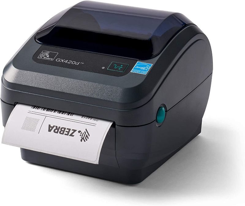 Photo 1 of ZEBRA GX420d Direct Thermal Desktop Printer Print Width of 4 in USB Serial and Parallel Port Connectivity GX42-202510-000
