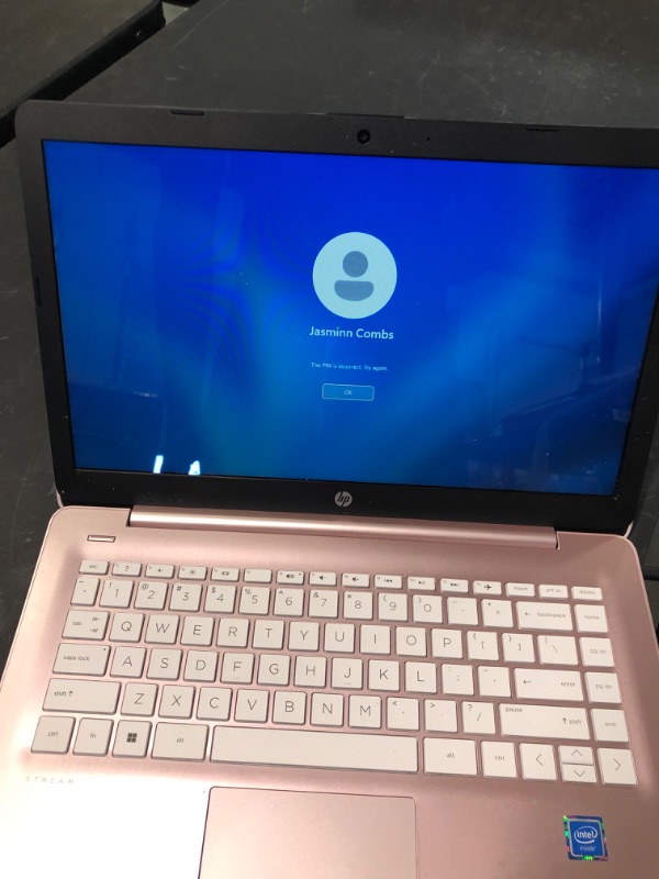 Photo 4 of Newest HP 14" HD Laptop, Windows 11, Intel Celeron Dual-Core Processor Up to 2.60GHz, 4GB RAM, 64GB SSD, Webcam, Dale Pink(Renewed) (Dale Pink)