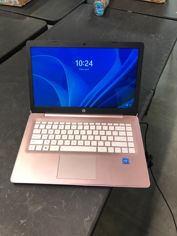 Photo 3 of Newest HP 14" HD Laptop, Windows 11, Intel Celeron Dual-Core Processor Up to 2.60GHz, 4GB RAM, 64GB SSD, Webcam, Dale Pink(Renewed) (Dale Pink)