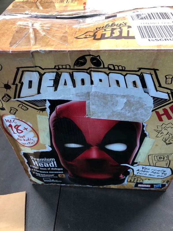 Photo 1 of Marvel Legends Deadpool’s Head Premium Interactive, Moving, Talking Electronic, App-Enhanced Adult Collectible, with 600+ SFX and Phrases Standard