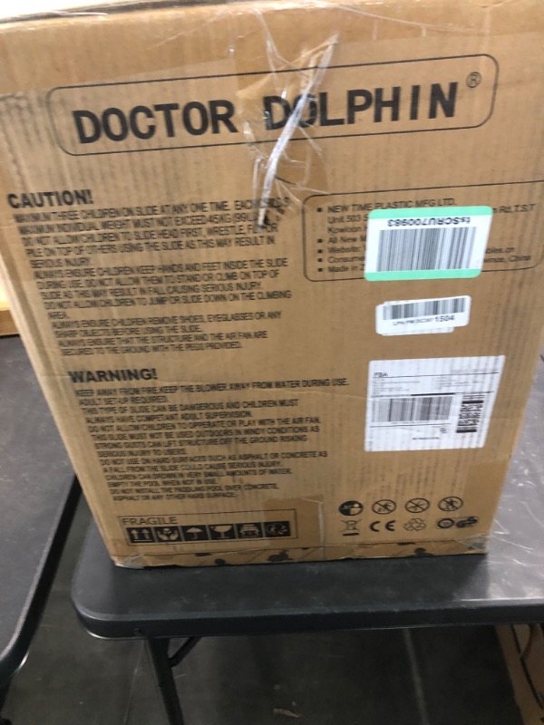 Photo 1 of Doctor Dolphin Inflatable Bounce House Slide Bear Theme with Blower - Punching Bag - Ball Pit, Bouncy House for Kids 2 - 12 Outdoor or Indoor