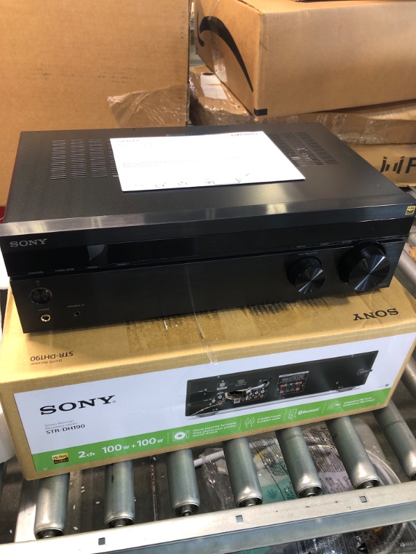 Photo 2 of Sony STRDH190 2-ch Home Stereo Receiver with Phono Inputs & Bluetooth Black