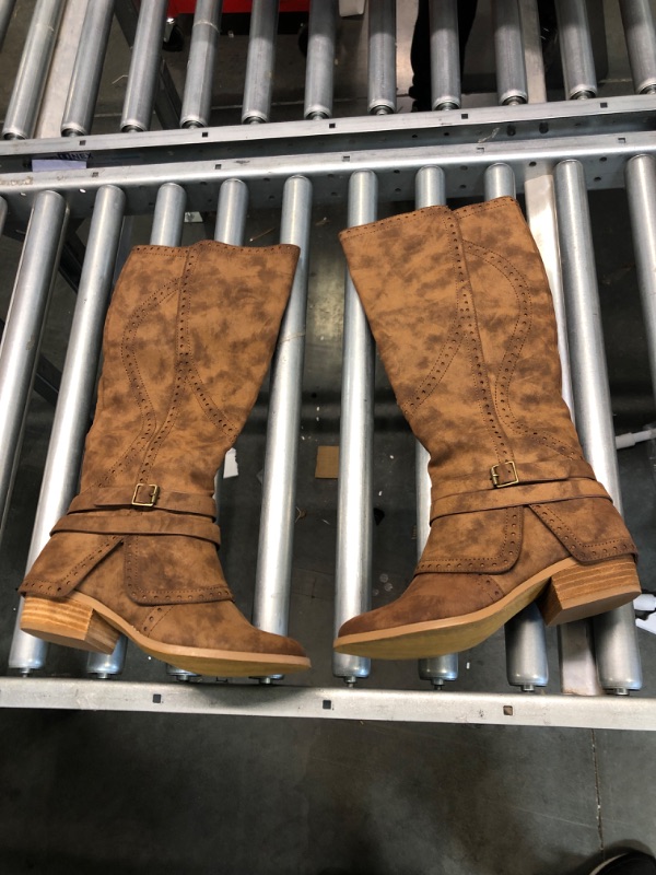 Photo 1 of western tan boots size 