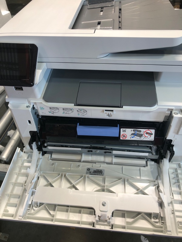 Photo 1 of HP Color LaserJet Pro M283fdw Wireless All-in-One Laser Printer, Remote Mobile Print, Scan & Copy, Duplex Printing, Works with Alexa (7KW75A), White