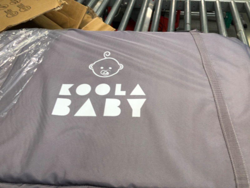 Photo 3 of 3 in 1 Baby Bassinet, Bedside Sleeper, & Playpen, Easy Folding Portable Crib (Grey)- KoolaBaby

