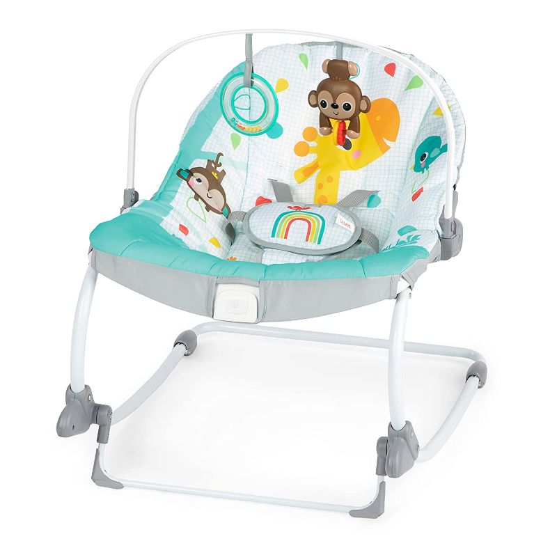 Photo 1 of Bright Starts Wild Vibes Infant to Toddler Rocker with Vibrations, Unisex, Newborn +