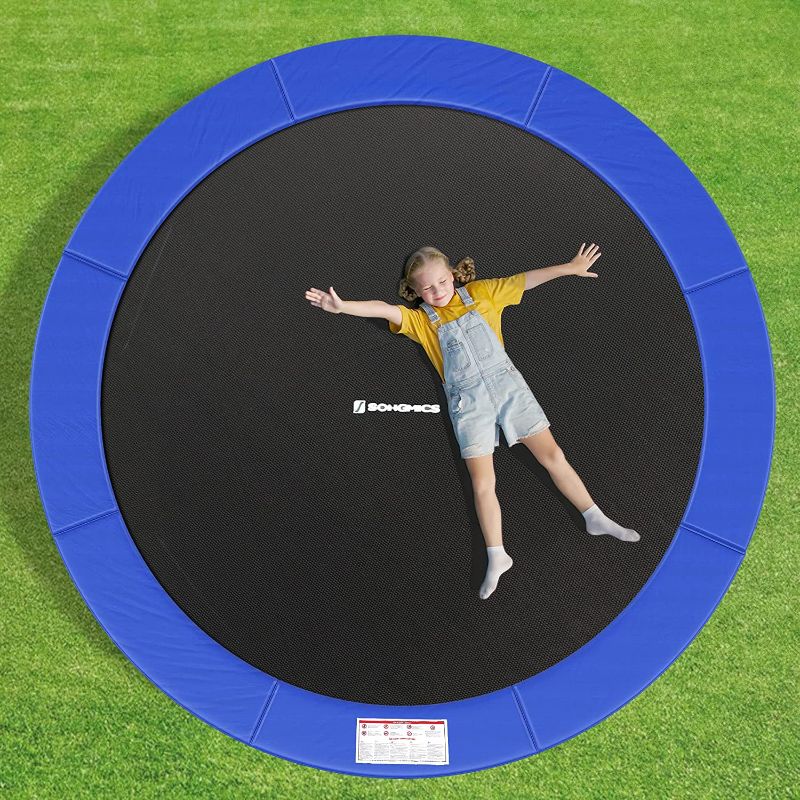 Photo 1 of 12 FT SONGMICS Replacement Trampoline Safety Pad Mat, Spring Cover, UV-Resistant, Tear-Resistant Edge Protection.
