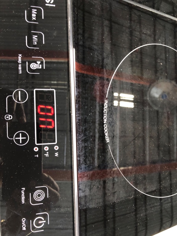 Photo 5 of Aobosi Double Induction Cooktop Burner with 240 Mins Timer, 1800w 2 Induction Burner with 10 Temperature 9 Power Settings, Portable Dual Induction Cooker Cooktop with Touch Sensor Control & Child Safety Lock 58cm