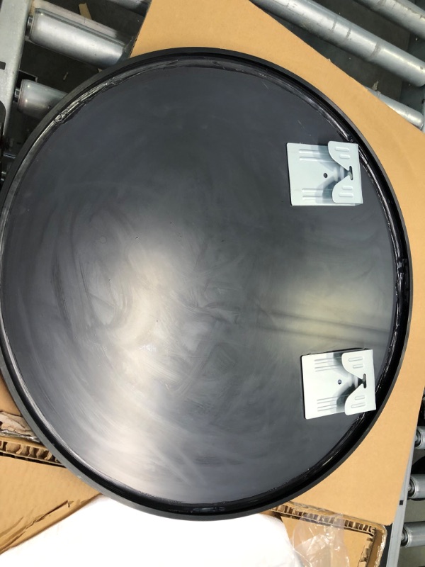Photo 4 of  Round Black Mirror 20 inch Wall Mount - Circle Mirrors for Wall Decor - Black Circle Mirror for Entryway, Bathroom, Bedroom, Vanity - Stylish...
Wall Mounted Mirror 508x508x25 mm(20 INCH) BLACK