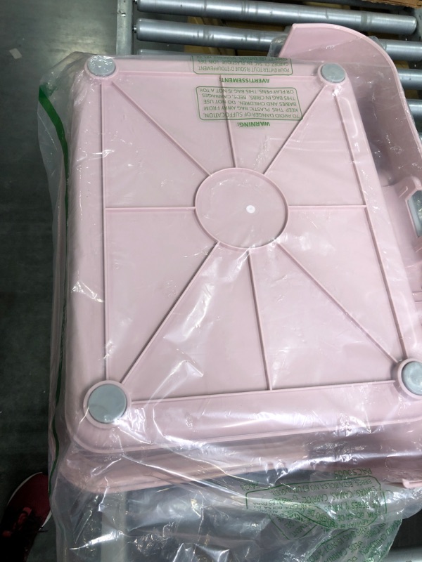 Photo 3 of [PS Korea] Indoor Dog Potty Tray – with Protection Wall Every Side for No Leak, Spill, Accident - Keep Paws Dry and Floors Clean (Pink)