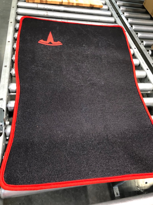 Photo 5 of 
Fit for Tesla Model 3 Car Floor Mats Black Carpet Waterproof Non-Slip?Edge Red Black Add Red