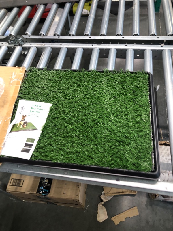Photo 2 of Artificial Grass Puppy Pad for Dogs and Small Pets – Portable Training Pad with Tray – Dog Housebreaking Supplies by PETMAKER (16" x 20")