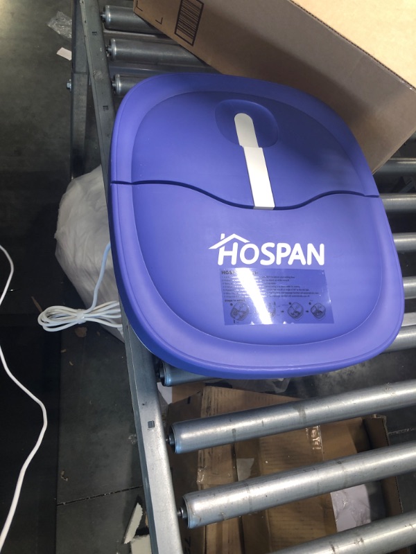 Photo 2 of HOSPAN (2022.8 Upgrade) Collapsible Foot Spa Electric Rotary Massage, Foot Bath with Heat, Bubble, Remote, and 24 Motorized Shiatsu Massage Balls. Pedicure Foot Spa for Feet Stress Relief - FS02A