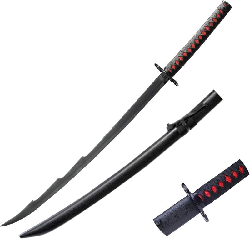 Photo 1 of lkjad Handmade Katana Samurai Sword, Kurosaki Ichigo Sword, Cosplay Anime Sword Zanpakutou New Moon