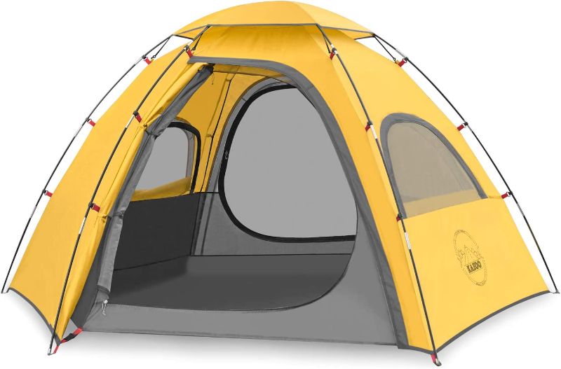 Photo 1 of KAZOO Outdoor Camping Tent 2/4 Person Waterproof Camping Tents Easy Setup Two/Four Man Tent Sun Shade 2/3/4 People