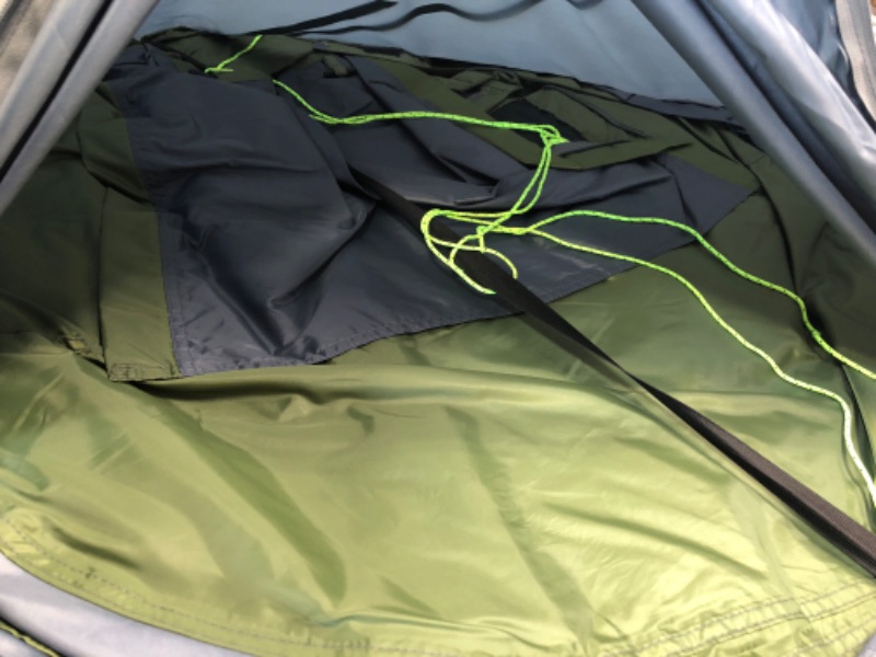 Photo 3 of 4 Person Easy Pop Up Tent Waterproof Automatic Setup 2 Doors-Instant Family Tents for Camping Hiking & Traveling Green & Grey 110*78*51''