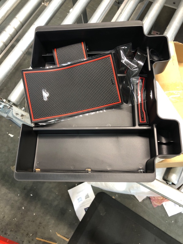 Photo 1 of Autorder Custom Fit for Center Console Organizer Kia Sportage 2023 Accessories Fifth Generation (NQ5) Armrest Box Secondary Storage Box Insert Tray with 2 Color Mats