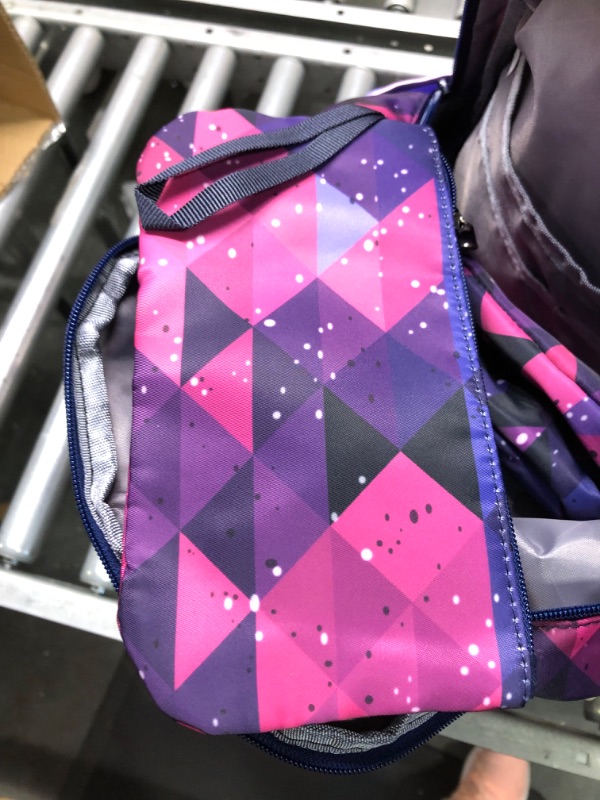 Photo 1 of Mfikaryi Diamond,Geometric 3Pcs Kids Rolling Backpack Set Wheeled Elementary School Bag Trolley Bookbag for Boys