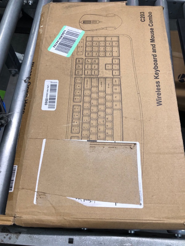 Photo 1 of Wireless Keyboard and Mouse Combo, EDJO 2.4G Full-Sized Ergonomic Computer Keyboard with Wrist Rest and 3 Level DPI Adjustable Wireless Mouse for Windows, Mac OS Desktop/Laptop/PC black