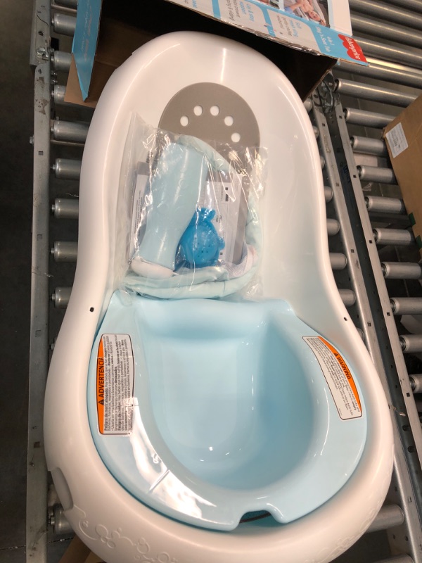 Photo 2 of Fisher-Price 4-In-1 Sling 'N Seat Bath Tub, Pacific Pebble, Baby To Toddler Convertible Tub With Seat And Toys