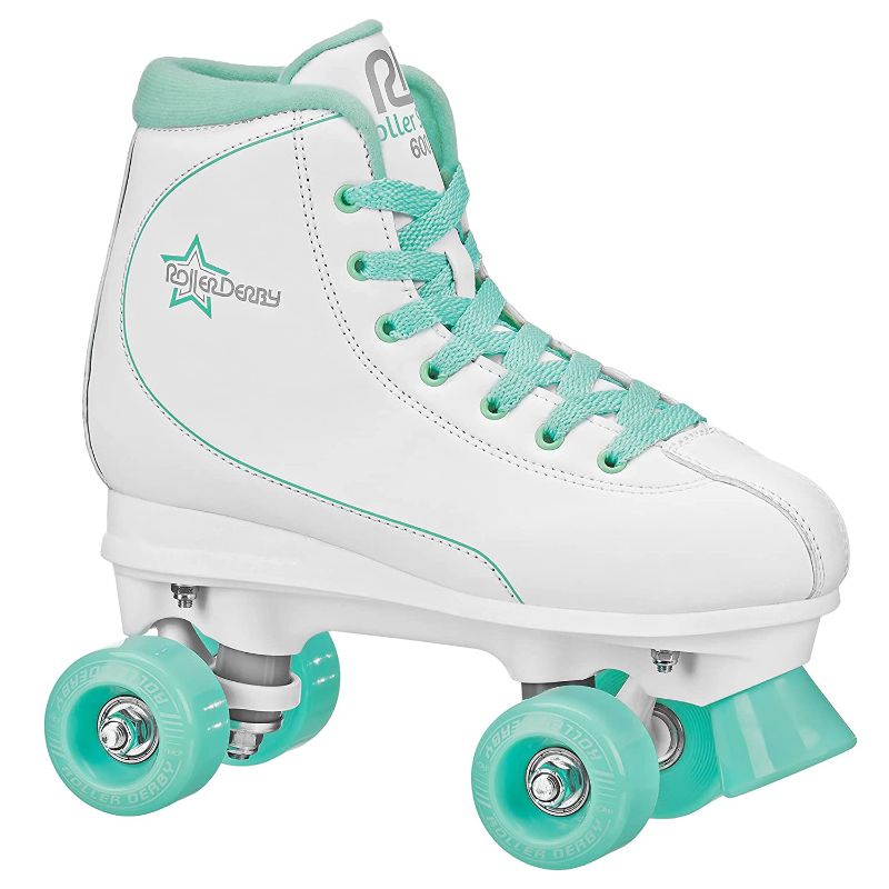 Photo 1 of Roller Derby Roller Star 600 Women's Roller Skates - White/Mint - Size 07