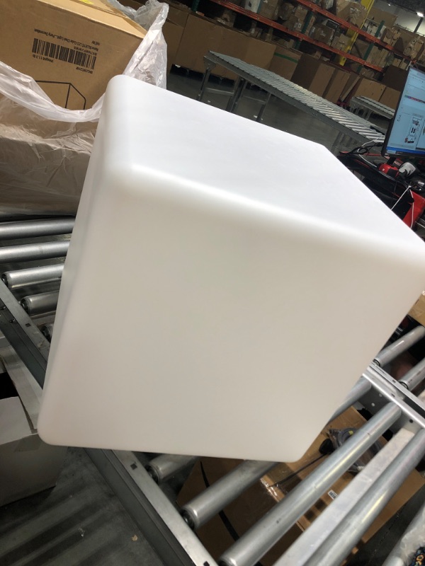 Photo 2 of BLUEYE LED Cube Chair Light:16-Inch Cordless LED Cube Seat for Adult, New Easy Charging LED Module,Remote Control,16 RGB Color, Home Garden Party Decoration