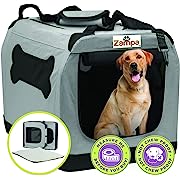 Photo 1 of Zampa Dog Crate for Medium Dogs 36”x25”x25” | Portable Pet Carrier | Travel Collapsible & Foldable Crat…