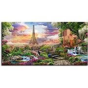 Photo 1 of 
European Scenery Large Stretched Canvas Wall Art For Living Room Bedroom Home Decoration,Mordern Eiffel Landscape Print Picture Painting Decor Giclee Artwork,Gallery Wrapped Gift,Inner Frame(24x48)European Scenery Large Stretched Canvas Wall Art For Livi