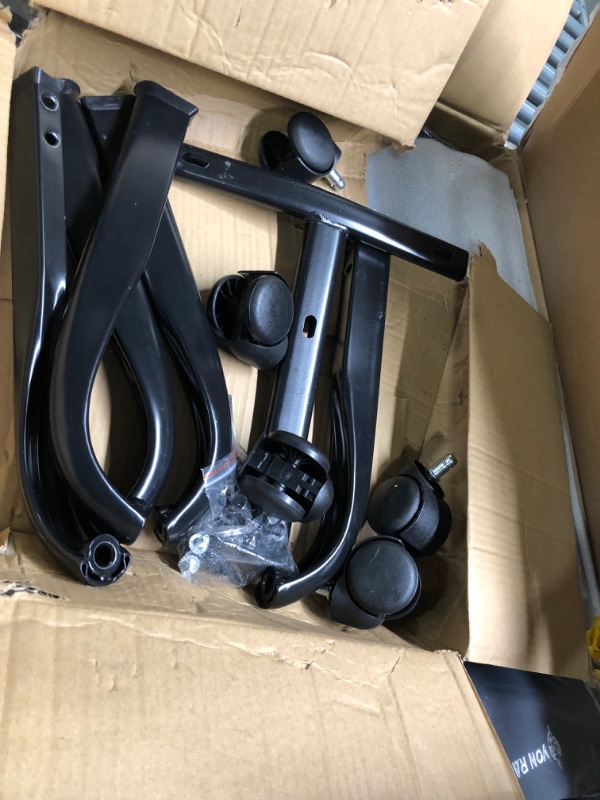 Photo 1 of VON RACER Massage Gaming Chair with Footrest - Racing Desk Office Chair with Retractable Footrest and 2D Armrests, High Back Ergonomic Leather Computer Chair(Classic Black)