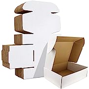 Photo 3 of 
HORLIMER 9x6x2 inches Shipping Boxes Set of 25, White Corrugated Cardboard Box Literature MailerHORLIMER 9x6x2 inches Shipping Boxes Set of 25, White Corrugated Cardboard Box Literature Mailer