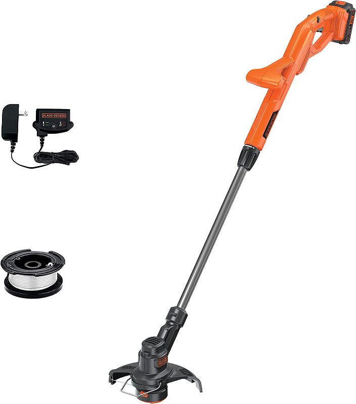 Photo 1 of BLACK+DECKER 20V MAX String Trimmer/Edger Kit, 10-Inch with Safety Eyewear, Lightweight, 