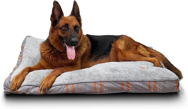 Photo 1 of 
WoliPet Double-Sided Pet Bed Mat with Removable Washable Cover Dog Pillow Bed Crate Pad for Large Dogs up to 80lbs Plaid Pet Mattress (40"x30"x3"...