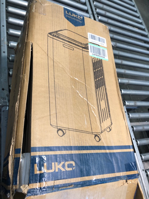 Photo 6 of 
LUKO 2000 Sq. Ft Dehumidifiers for Large Room and Basements, 30 Pints Dehumidifier with Drain Hose, Auto or Manual Drainage, 0.528 Gallon Water Tank, Auto Defrost, Dry Clothes Function, 24H Timer (white)LUKO 2000 Sq. Ft Dehumidifiers for Large Room and B
