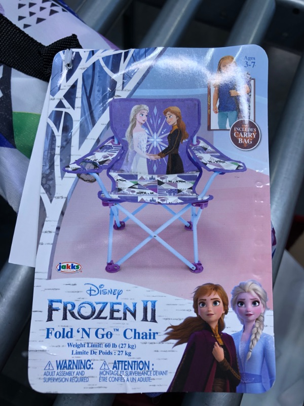 Photo 1 of Disney Frozen 2 Kids Camp Chair Foldable Chair with Carry Bag , Purple