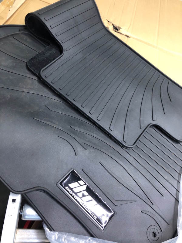 Photo 1 of 2007-2013 Chevy Silverado Latex Floor Mat All Weather Carpet 5PC - Black
