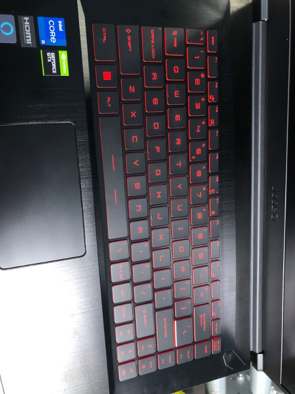 Photo 1 of MSI GV15 15.6" 144Hz Gaming Laptop: Intel Core i5-11400H GTX 1650 8GB 256GB NVMe SSD, Wi-Fi 6, USB Type-C, Nahimic 3 Audio Immersion, Win 11: Black 11SC-633