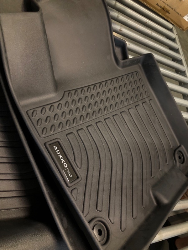 Photo 4 of Auxko All Weather Floor Mats Compatible with Hyundai IONIQ 5 2022 2023 with Unmoveable Console(Not Limited) TPE Rubber Liners All Season Guard Odorless Anti-Slip Mats
