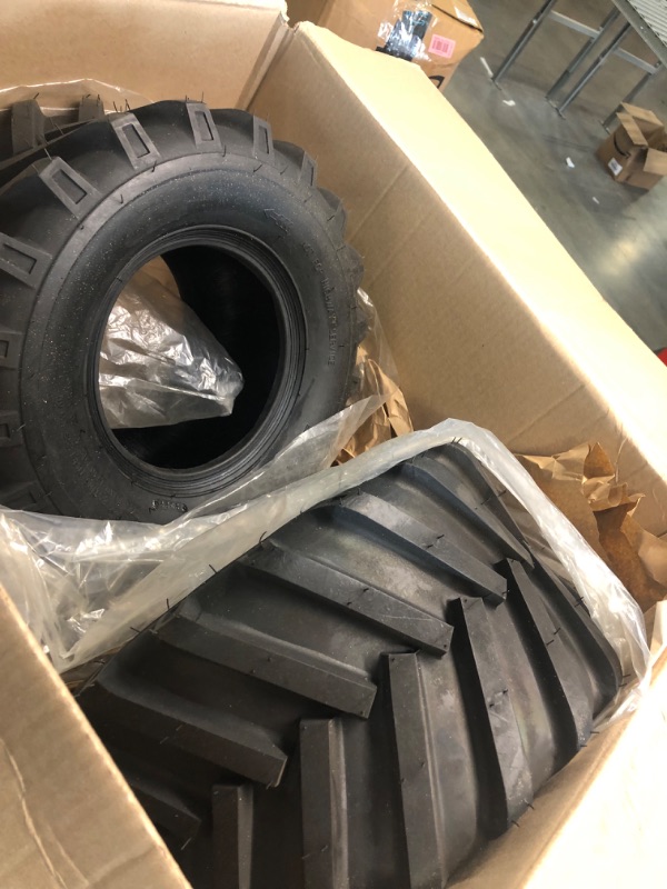 Photo 1 of AutoForever 18x9.50-8 Lawn Mower Turf Tires 2PR 18x9.50x8 Lawn & Garden Tractor Golf Cart Tires Set of 2

