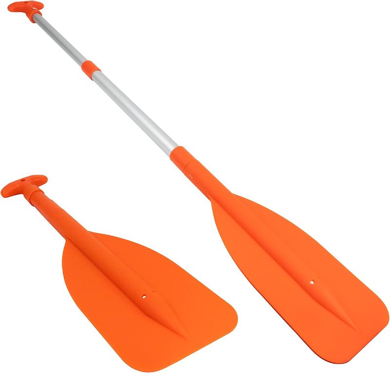 Photo 1 of 
Five Oceans Emergency Telescoping Paddle, Boat Paddles, Floating Orange Paddle, Extends from 21" to 42", Compact Design for Easy Storage, Strong Anodized Aluminum Shaft - FO2898
